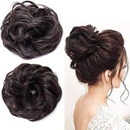 Pema Hair Extensions And Wigs D-DIVINE Combo Of Synthetic Hair Bun Extension Artificial Juda For Women And Girls, Set Of 2, 30 Gram, Natural Brown, Pack Of 1-image-64