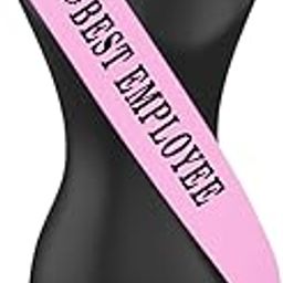 Hubops Best employee sash pink for Employee recognition/award/Employee of the month/Employee achievement/Outstanding employee/Employee appreciation gift/Office Party & Corporate Events (pink)-image-60
