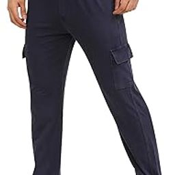 Men's Cotton Cargo Pants | Stylish Mid Rise Regular Fit Trousers | Multi-Pocket Casual Wear | Straight-Leg Cargo for Men-picture-46