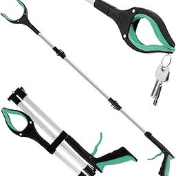 2023 Upgrade Grabber Reacher Tool, 360° Rotating Head Litter Picker Grabber Stick Handy, Helping Hand Grabber for Disabled, Foldable Litter Grabber with Non-Slip Jaws, for Elderly Outdoor 43in-22