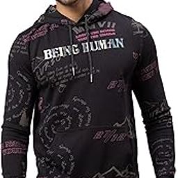 being human Men's Pure Cotton Round Neck Casual Regular Fit Hoodie-picture-14
