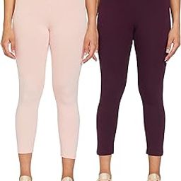 Women's Skinny Fit Mid Rise Leggings-image-21