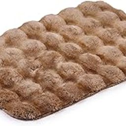 ENRICH HOMES Indoor Small Area Rugs for Bed Room 40x60cm, Soft Anti Slip Rugs for Living Room, Fur mat for Bedroom, Bed Side mats for Floor, Study Table Mat, Rug Door Mat for Home (Beige)-image-24