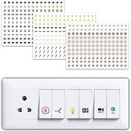 Switch ID Sticker Transparent Vinyl Labels for Home Office Electric Board Appliances Multicolor Switch Sticker Lables Switchboard 27 Designs 495 Stickers?-image-46