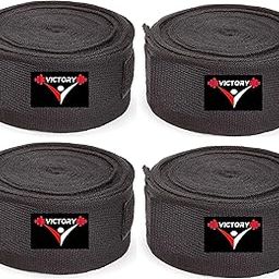 VICTORY Ultra Professional Boxing Hand Wrap & Boxing Bandage Boxing Hand Wrap (110 inch)- Pack of (4) Logo-picture-29
