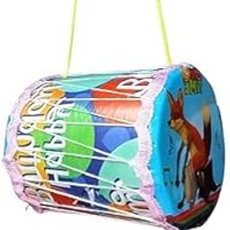 Prapti Mart Plastic Drum Dhol for Kids with 2 Sticks | Activity & Learning Toy | Girls and Boys | Dholak Drum | Perfect for Birthday Gift | Good Product | Multi-Colour | Size Small | Age 6 Month+-image-70