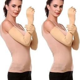 VLS STORE Cotton Arm Sleeve For Men & Women (Free, Beige)-image-50