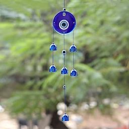 Fengshui Big Evil Eye Wind Chimes Hanging for Window Balcony Decor Home Endurance Door Decoration, Evil Eye Wind Chimes for Balcony-image-3