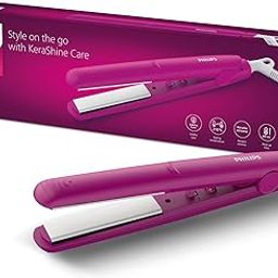 Philips New Hair Straightener| KeratinInfused Ceramic Plates for Glossy Frizz-free Straight Hair| Silkprotect Technology Minimizes Heat Damage| Travel Friendly Straightener for Women|BHS252/00, Pink-image-32