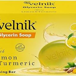 Velnik Glycerin Soap With Lemon and Turmeric Bathing Bar Soap for Soft, Glowing, Moisturizes Skin & Body, Paraben-Free Body Soaps For Bath Ideal for Men & Women 125 GM (Pack of 3)-21