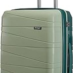 Azure Hard-Sided PP 65 Cm Check-in Medium Size Luggage Suitcase | Expandeble Space with 8 Wheels Trolley Bags for Travel | Combination Lock | 5 Year Warranty (Laurel Green/Hunter Green)-image-37