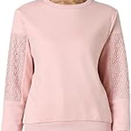 Women Pink Solid Round Neck Sweatshirt-image-75