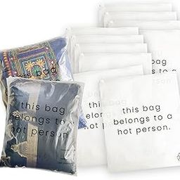 ZippingMe - Set of 12 Plastic Saree Bags/Covers for Storage, Transparent Zip Bags for Clothes Cover | Travel Packing, Luggage & Wardrobe Organizer Zip Slider Bags (12 x 16 Inches)-image-24
