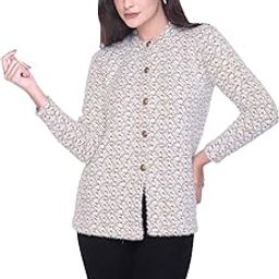 Womens Winter Wear self Design Regular Cardigan Sweater-image-78
