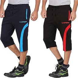 Mens Panel Capri or 3/4th with Side Pockets(Pack of 2)-picture-4