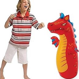 Mamadev®:- Dragon Punching Bag for Kids - 3D Inflatable PVC Children Kids Boys Girls Hit Me Punching Dragon Bag Toy for Outdoor & Indoor Playing(Multi Color)(1 PIS)-image-1