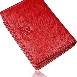 Genuine Leather Business/Visiting Card Holder Wallet Red-15