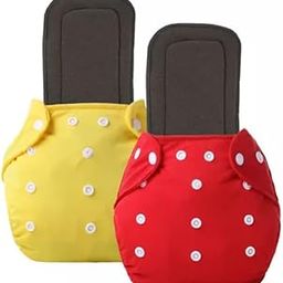 KINDAR CARE Baby Cloth Diapers Reusable With 5 Layer Inserts, (2 Cloth Diaper + 2 Insert), CD127-image-68