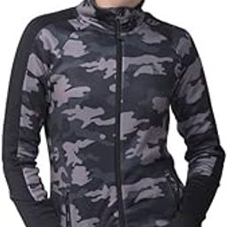 woodland Womens Polyster Casual Regular Fit Sweatshirt (Camouflage Grey)-picture-3
