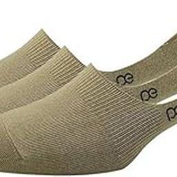 Mens Cotton No Show Socks (Pack of 3) Beige-image-87