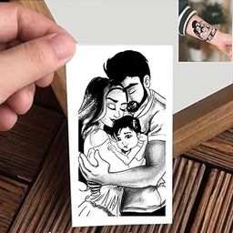 VANVATI Happy Family Tattoo Temporary Tattoo Sticker For Male And Female Tattoo Sticker-47