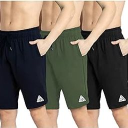West Gate Clothing Plus Sizes Men's Cotton Knee Length Shorts | Casual and Night Wear Mens Shorts Pack of 3-image-62