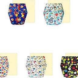 Dumbledo Elite Cloth Diaperwith Magical Soaker (Pack of 5) | Soft & Gentle | Breathable | Quick Dry | Perfect for Indian Summers | 3 Months – 3 Years | Unisex Baby-picture-18
