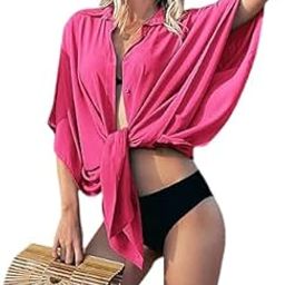 Collar neck Shirt Super soft material beach kaftan caftan cover up dress free size-image-84