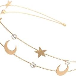 Double Layer Retro Star Moon Pearl Rhinestone Hairband/Headband for Kids/Girls & Women - Wedding Fashion Hair Accessories-image-29