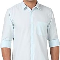 peter england Men Cotton Slim Fit Stripe Shirt-picture-36
