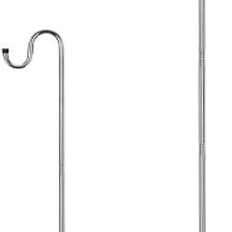 HOME RIGHT Bird Feeder Pole,30 to 78 inch Adjustable Shepherds Hook Heavy Duty 5 Prong Metal Hanger Hook Garden Plant Hooks for Wedding Decoration(1 Pack)-image-73