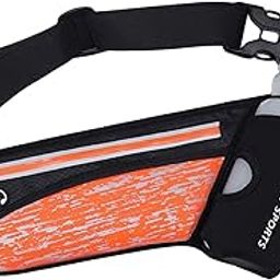 ATORSE Running Belt Fanny Pack Reflective Strips Waist Wallet for Workout Luminous Orange-image-39
