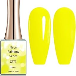 CANNI Neon Gel Nail Polish from BELLE GAGA™ 1 Pcs 16ml Neon Yellow Gel Polish Color Soak Off LED Nail Gel Polish Set Nail Art Starter Manicure Salon DIY at Home-53