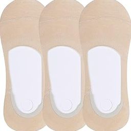 Women's Cotton Hidden Loafer No Show Invisible Liner Socks - Pack of 3 Pairs-27