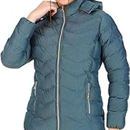 Latest textured Full Sleeve Puffer Winter Jacket For Women and Winter Jacket for Girl. Sweater Jacket/Fur Jacket/Water Resistant Jacket for Woman with Hood for keep you warm-image-110