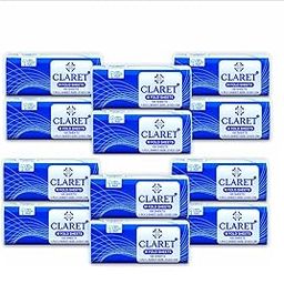 Claret 100 Sheets Multi-Fold Tissues, 1-Ply, 21x21 cm,100% Virgin Pulp - Soft, Eco-Friendly, Hypoallergenic, Absorbent & Sustainable for Sensitive Skin, Pack of 12 pc-17