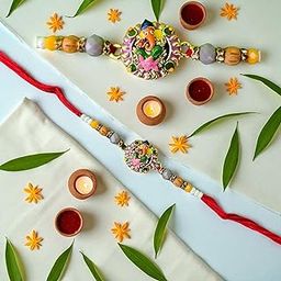 PoPo Toys Shree Ganesha Rakhi for Beloved Ones | Special Character Rakhi| Free Tilak Set | Unique Character Assorted Color-image-34
