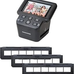 Magnasonic All-In-One 24MP Film Scanner with Large 5" Display & HDMI, Long Tray 35mm Negative Film Holders, Converts 35mm/126/110/Super 8 Film & 135/126/110 Slides into Digital Photos, Built-in Memory-picture-10