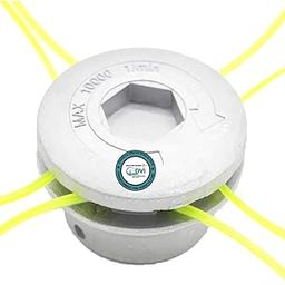 DVI Aluminium Grass Trimmer Head with 4 Lines Head FIT to All Types of Brush Cutters Used for Cutting Grass (Pack of 1) Silver-32