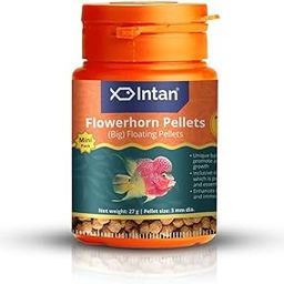 Growel Intan Flower Horn Pellets (Big 3.0mm Floating) | 27gm - Highly Nutritious Ornamental Fish Food for Flowerhorn & Kamfa-image-23