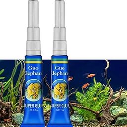 Scroll Store Instant Elephant Aquascaping glue 5g Pack of 2 | For Aquarium Rocks, Driftwood, Plants 10g-image-46