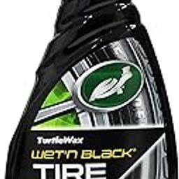 Turtle Wax Wet 'N' Black Tyre Dressing, 680ml, Pack of 1, High Shine, Fast Drying Tyre Polish, Leaves Your Tyres and Trims With a Black, Wet Look. High Shine Finish-0