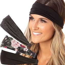 Hipsy Adjustable and Stretchy Headband for Women, Girls and Teenagers, Regular or Large Sizes - Black - Small Petite-image-35