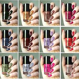 Set of 12 Gel Finish Nail Polishes (COMBO- SET- 20), 6 Ml-3