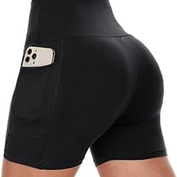 Active Biker Shorts for Women, Quick Dry Lightweight Summer Dry-Fit Short for Women Nylon & Spandex with Pockets Pack of 1 Free Size (26 Till 32)-image-67