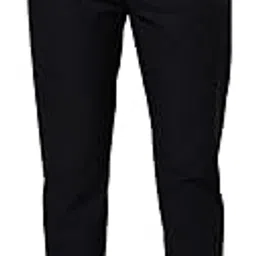 xtep Women Woven Regular Fit Long Length Mid Rise Solid Black Track Pant-picture-6