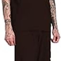 Men's Oversized Co-ords Set in Cotton | 2 Piece T-Shirt & Lower | Minimal Loungewear for Summer | Relaxed Fit (SOLID)-picture-30