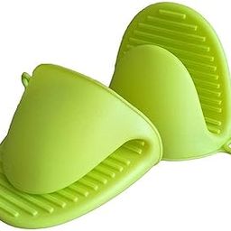 ZAPTVI Silicone Heat Resistant Pinch Mitts – Non-Slip Grip Pot Holders for Hot Utensils, Oven Mittens & Kitchen Use – 1 Set Silicone Mini Mitts (Random Color)-image-59