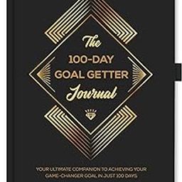 TINYCHANGE 100-Day Goal Getter Journal | Achieve any Goal in 100 days | 2 Pages-a-day | Hard Cover A5 Size | Free 400 Golden Stickers-image-36