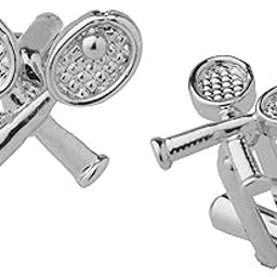 Shining Jewel Silver Plated Wimbledon Design Fancy Cufflinks For Men (SJ_7033)-picture-19